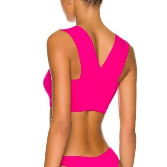 L*Space Parker Convertible Bikini Top in Bougainvillea Pink Size Small NWT - Picture 2 of 6